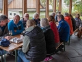 Die Plätze auf der Terasse waren sehr beliebt