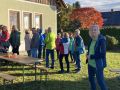 Die Obfrau und alle Teilnehmerinnen und Teilnehmer freuen sich über das schöne Herbstwetter