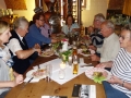 Obfrau Kreindl beim gemütlichen Ausklang im Frellerhof Mauthausen