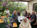Auch Kaffee gab's zum Kuchen