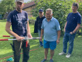 Endlich macht der Regen Pause und der Praxisteil kann beginnen